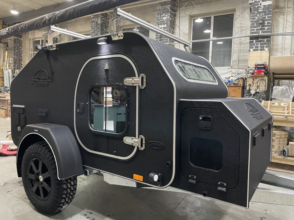 camper with dogs place